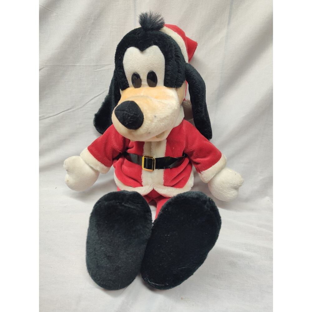 VTG 1993 Macy's Disney Santa Goofy Plush Doll 18" Canasa Trading Corp Disneyland